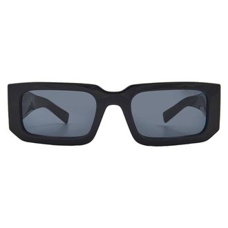 Prada Dark Grey Rectangular Mens Sunglasses PR 06YS 16K2K1 53