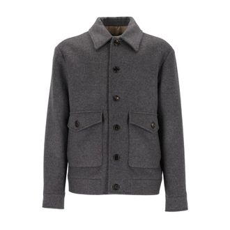 Valentino Garavani Heren, Jassen, Grijs, Maat: L Wol
