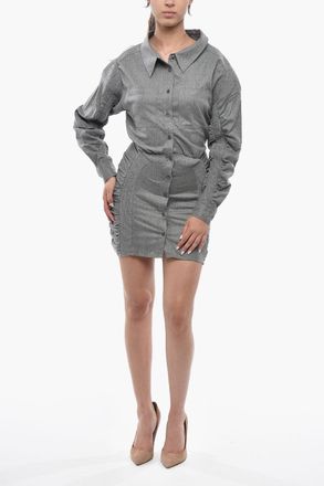 Stella McCartney Chemisier WREN in Lana a Maniche Lunghe Stella McCartney