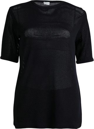 Dries Van Noten T-shirt traforata a maniche corte - Blu