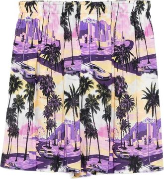 Balenciaga Palm Tree-print Shorts