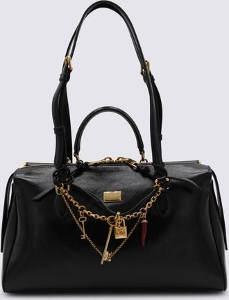 Dolce & Gabbana Dolce & Gabbana Black Leather Vittoria Shoulder Bag