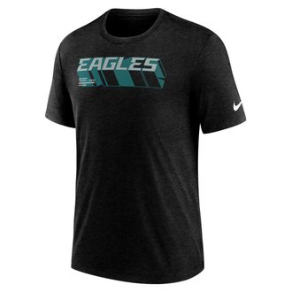 Nike Philadelphia Eagles Long Pass Nike Mens NFL T-Shirt in Black | NJFD00H86-KZQ