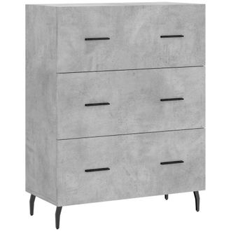 vidaXL Vidaxl - Aparador De Madera De Ingenier&iacute;a Gris Hormig&oacute;n 69,5x34x90 Cm