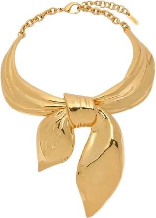 Moschino Gargantilla con lazo - Accessories - Mujer - Amarillo - ONE SIZE