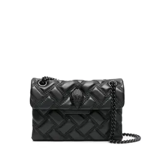 Kurt Geiger Tassen, Dames, Zwart, ONE Size, Leer, Mini Kensington Drench Bag