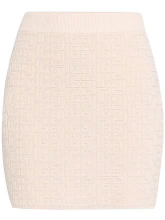 Balmain Knit Short Skirt