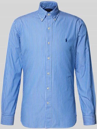 Polo Ralph Lauren Custom Fit Freizeithemd aus reiner Baumwolle in Royal, Gr&ouml;&szlig;e XXL