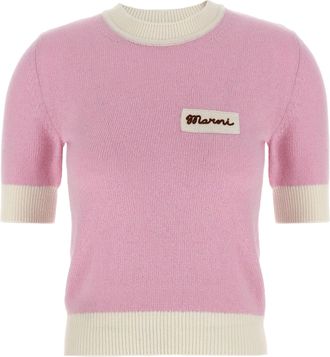 Marni Cropped Sweater Maglioni Rosa-Donna