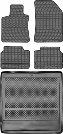 OEM Juego De Alfombrillas De Goma Para Peugeot 308 Ii Sw / Kombi (2014-2021) + Alfombrilla Para El Maletero