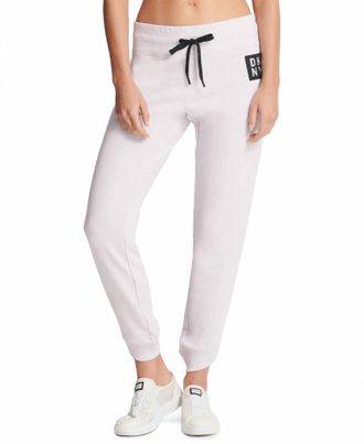 DKNY Dkny Womens Sport Terry Logo Patch Joggers In Light Purple