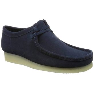 Clarks Wallabee Suede Mens Lace Up Shoes - Indigo - Size:UK 12