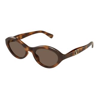 Valentino Vg0008S 002 Sunglasses - female - Valentino - Sunglasses - Brown - 52 MM - Accessories
