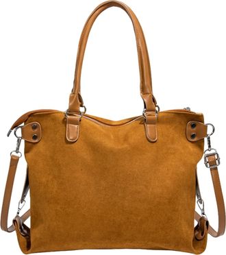 Generic Women Faux Suede Shoulder Bag Tote Handbag Large Capacity for Daily Use (Black)