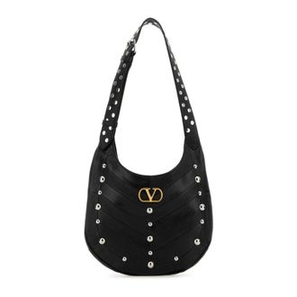 Valentino Garavani Shoulder Bags, female, Black, Size: ONE SIZE Hoboho Small Shoulder Bag