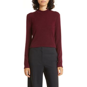 Vince Mock Neck Sweater in Cherry Wine at Nordstrom Rack, Size X-Small