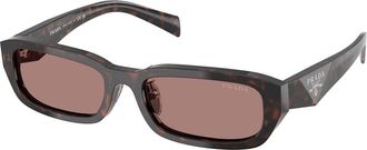 Prada PR B06SF Asian Fit 17N60B Womens Sunglasses Tortoiseshell Size 55