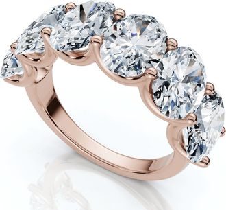 Pompeii3 6Ct Oval Diamond U Prong Wedding Anniversary Ring 14k Gold Lab Grown