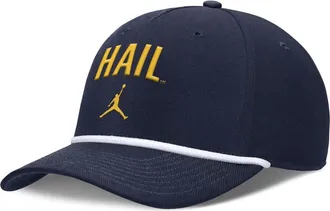 Jordan Brand Mens Jordan Brand Navy Michigan Wolverines Rise Campus Adjustable Hat at Nordstrom, Size Medium/large