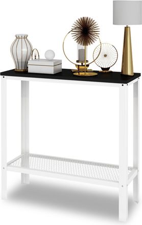 OEM Consola Atornillada Con Estante De Malla Para Pasillo Tipo Loft, Color Blanco Y Negro Minipearl