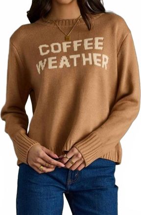 Panache Coffee Weather Sweater In Light Brown