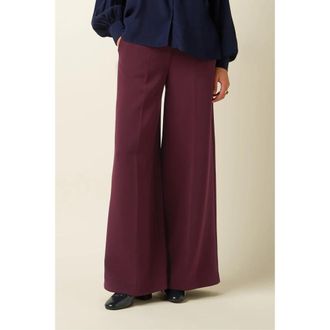 King Louie Chloe Pants Malone - Dames - Wijde Broeken - Rood - S - Broeken