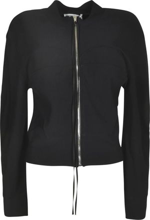 Alessandro Vigilante Zwarte Herenjassen - Dames - Vesten met rits - Zwart - XS - Hoodies & sweatvesten