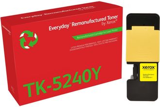 OEM Remanufacturado Everyday T&oacute;ner Everyday Amarillo Remanufacturado De Xerox Es Compatible Con Kyocera Tk-5240y, Capacidad Est&aacute;ndar