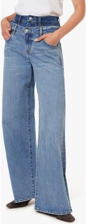 Habitual Gemma Double Waistband Wide Leg Jeans in Coast at Nordstrom, Size 26