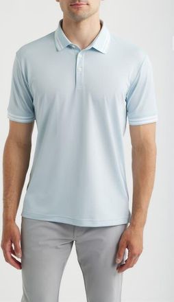 Swannies Thatcher Tipped Performance Polo in Sky at Nordstrom, Size Large