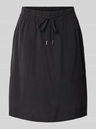 OPUS Knielanger Rock mit elastischem Bund Modell Rania in Black, Gr&ouml;&szlig;e 36