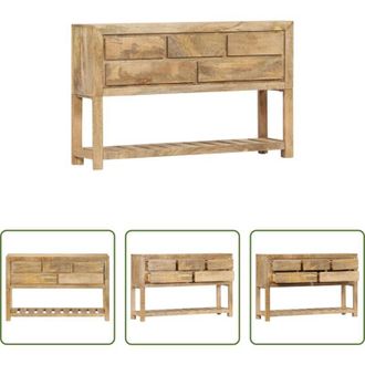 vidaXL Credenza in legno massello - Credenza 120x30x75 cm Legno Massello di Mango