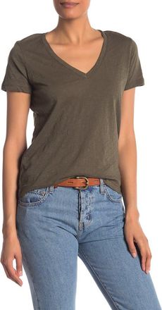 Madewell V-Neck Short Sleeve T-Shirt in Foliage Green at Nordstrom Rack, Size Xx-Small