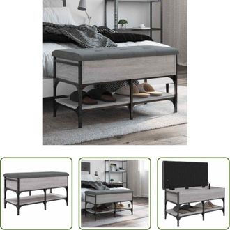 vidaXL Scarpiera - Panca Porta Scarpe Grigio Sonoma 82x42x45 cm Legno Multistrato