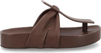 Uma Wang Leather Flip-Flop Sandal