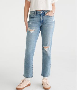 Aéropostale Mid-Rise Straight Ankle Jean