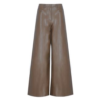 Norma Kamali Donna, Pantaloni, Marrone, M, new