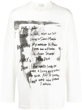 Yohji Yamamoto T-shirt Pigment - Bianco