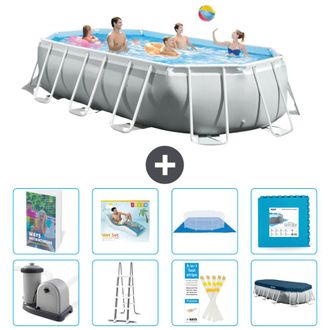 Intex Piscina Prism Frame Oval - 503x274x122 Cm - 9-piezas S651