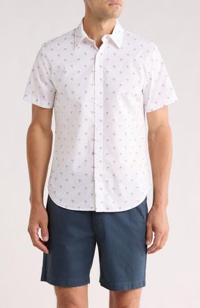 Bonobos Sidecar Season Slim Fit Button Front Shirt in Sidecar Cocktail at Nordstrom Rack, Size Xx-Large