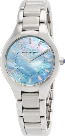 Raymond Weil Noemia Quartz Blue Mother of Pearl Dial Ladies Watch 5132-ST-97501