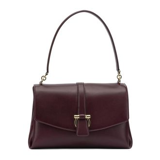 Ferragamo Tassen, Dames, Rood, ONE Size, Leer, Leren Handtas