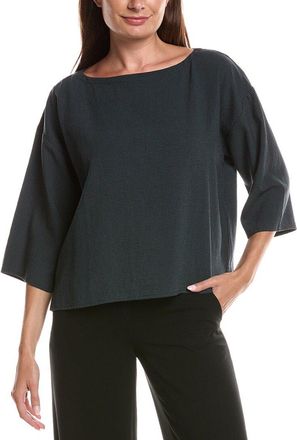 Eileen Fisher Bateau Neck Box Top