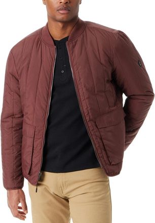 G.H. Bass & Co. Bass Outdoor Bomber Jacket Men Rum Raisin Reversible Full Zip Casual UPS1264
