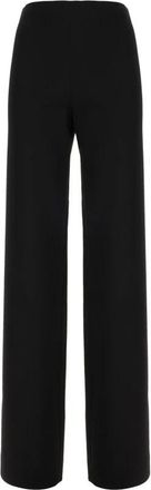 Gucci Wide-leg wollen broek - Dames - Wijde Broeken - Zwart - M - Wol - Broeken