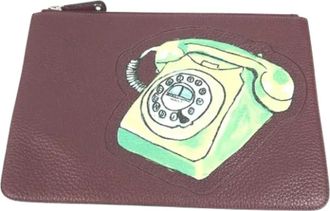 Fendi Pre-owned Leather fendi-bags - Heren - Vintage Clutch - Bruin - ONE Size - Vintage