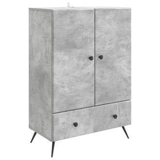 vidaXL Aparador Gris Hormig&oacute;n 66 X 34,5 X 95 Cm Madera De Ingenier&iacute;a Vidaxl