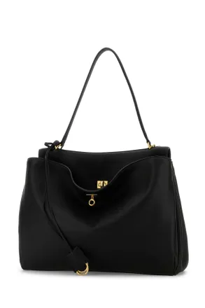 Balenciaga Womens Black Leather Large Rodeo Handbag Borse A Mano