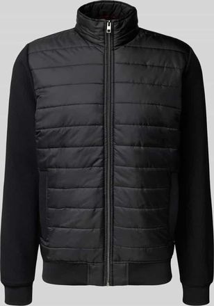 Christian Berg Steppjacke mit Stehkragen in Black, Größe 3XL