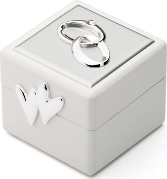 Zilverstad Caja Para Alianzas, Caja Para Bodas De Plata, Elegante, 66 X 60 Mm, H. 55 Mm. Tama&ntilde;o: 66x60x55 Mm Sku: Zv7571261